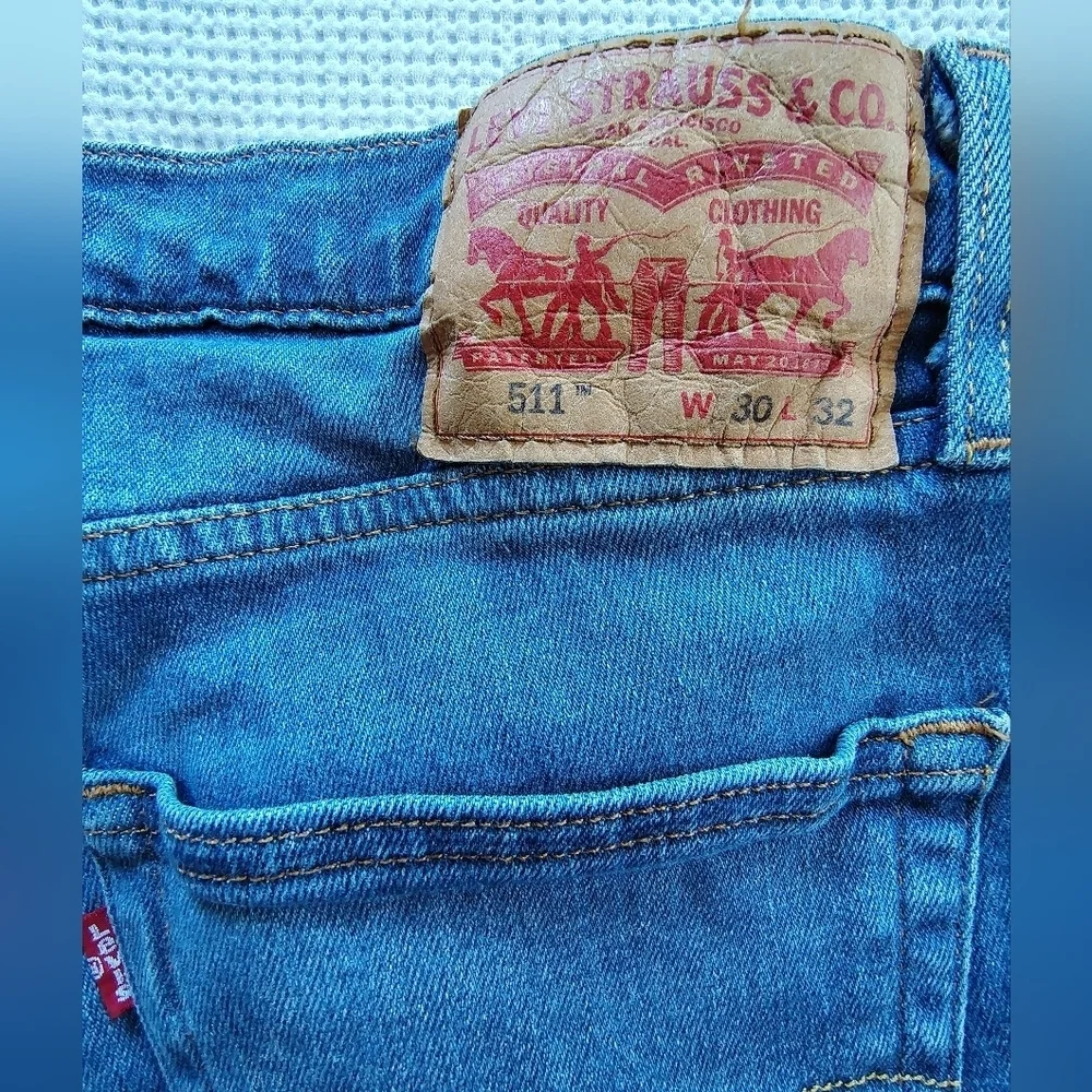 Levi's 511 Stylish Blue Denim Jeans Size 30 X 32